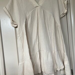 Elegant Cream Tunic Top